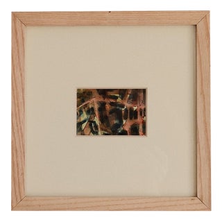 Henri Darnaud, Composition, Mixed Media on Paper, Framed For Sale
