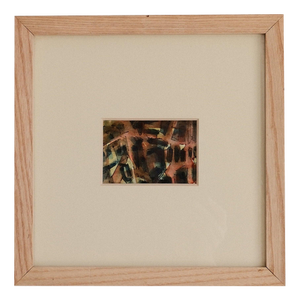 Henri Darnaud, Composition, Mixed Media on Paper, Framed