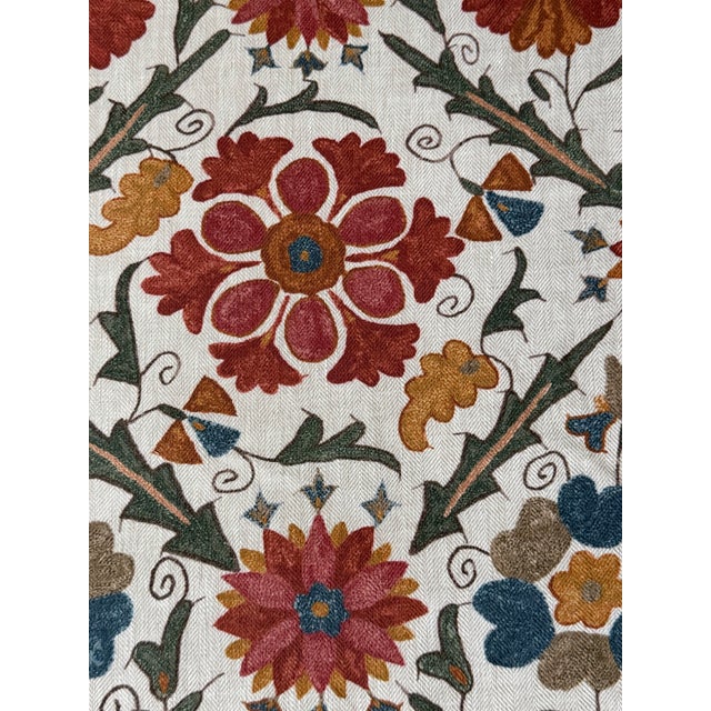 Colefax and Fowler Tamarind F4889-01 Linen Fabric in Antique Red 5 1/2 Yards For Sale - Image 4 of 6