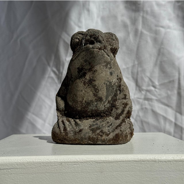 Small Balinese Limestone Frog Sculpture, 2000s For Sale - Image 17 of 18