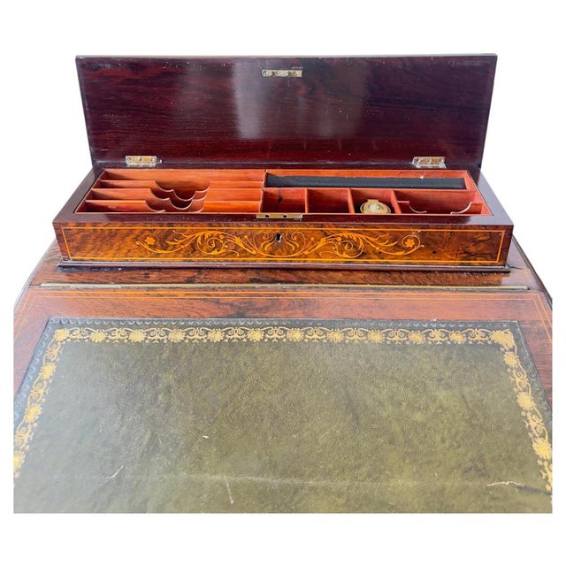 Antique Victorian Davenport Desk by W.J. Mansell, 1870 For Sale - Image 3 of 17