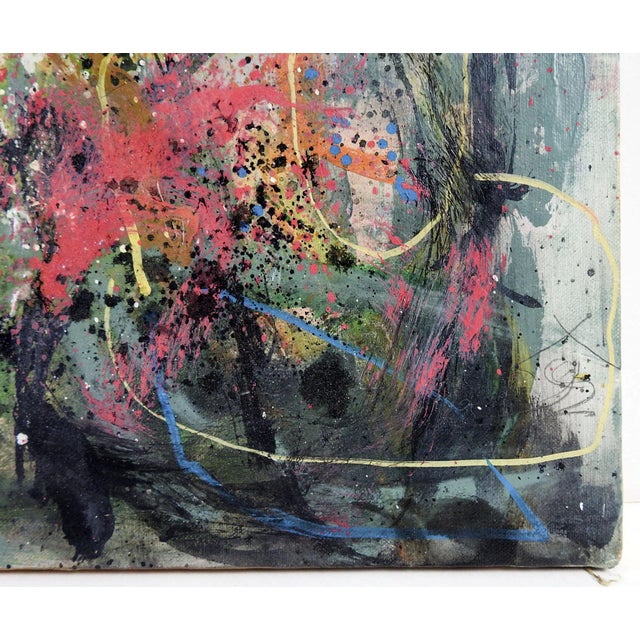 Abstract Late 20th Century George Turner Abstract Expressionist Painting For Sale - Image 3 of 3