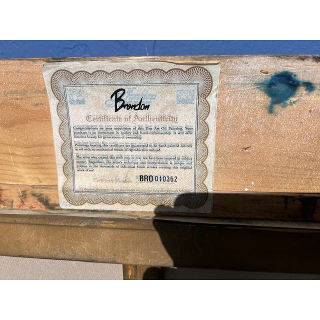 1950s 1950s Bavarian Oil Painting For Sale - Image 5 of 7