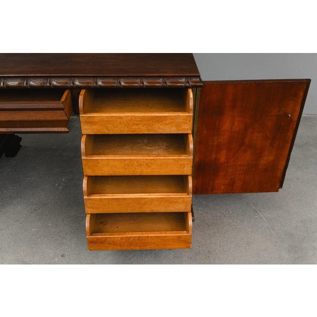 Art Nouveau Desk in Oak, Early 20th Century For Sale - Image 18 of 18