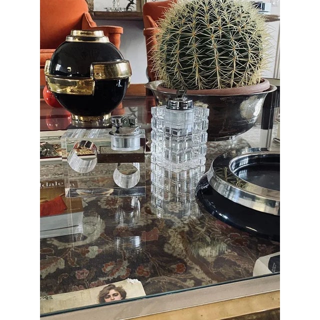 Acrylic Glass Table Lighter, Italy, 1970s For Sale - Image 4 of 10