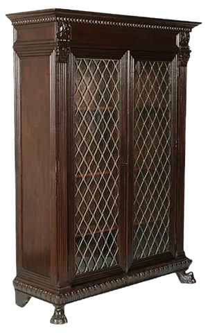 Renaissance Style Italian Carved Walnut Bookcase from Michele Bonciani, 1930s