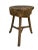 Rustic 19th Century Antique French Butcher Walnut Chopping Block, Side Table For Sale - Image 4 of 12