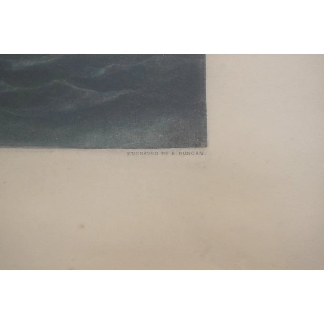 Vintage English Steamship Colored Engraving in Frame For Sale In Philadelphia - Image 6 of 12