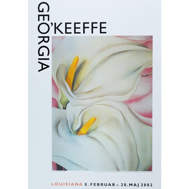 Lilies on Pink Poster after Georgia O'Keeffe For Sale