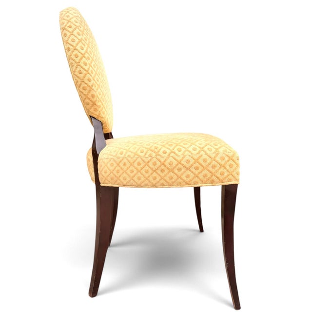 Baker Furniture Company Late 20th Century Barbara Barry for Baker Furniture Dining Chairs - Set of 4 For Sale - Image 4 of 5
