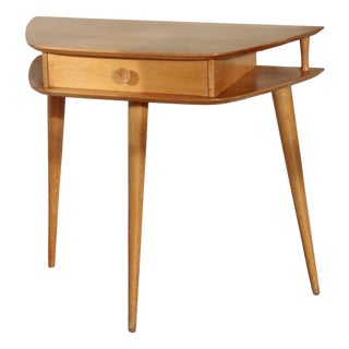 Vintage Oak Tripod Console Table, 1960s For Sale