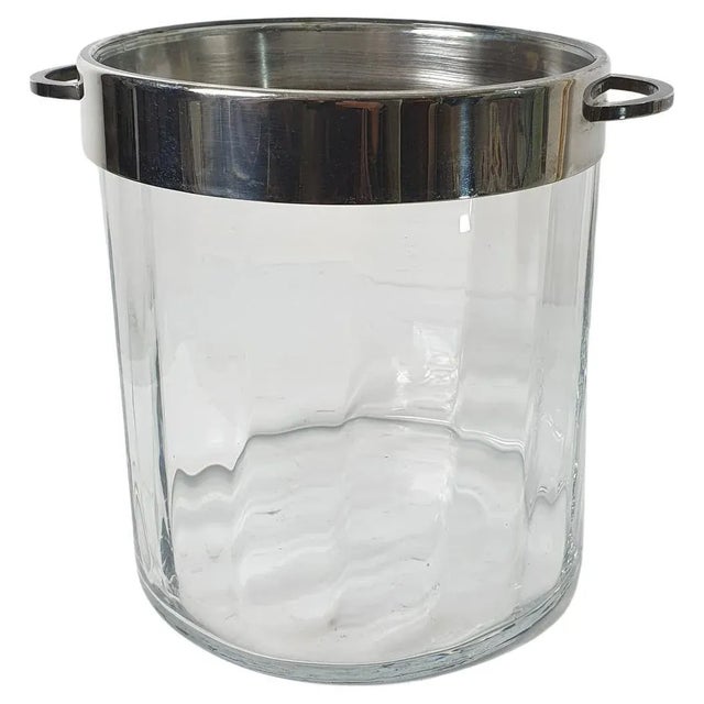 Vintage Glass Champagne Cooler, Italy, 1970s For Sale - Image 9 of 9