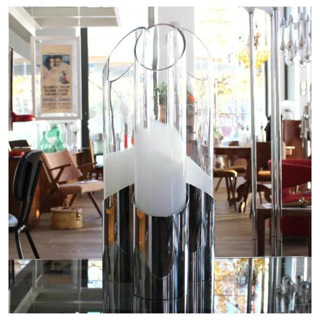 White Table Lamp with Three Lights from Mazzega, 1970 For Sale - Image 8 of 8