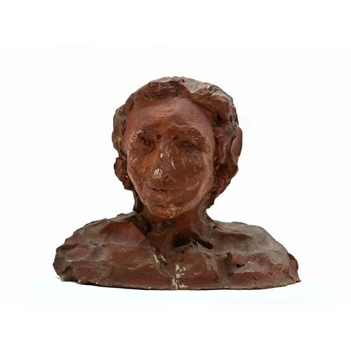 1960s Sirio Pellegrini, Portrait, 1960s, Terracotta For Sale - Image 5 of 5