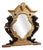 Italian Lacquered and Gilded Mirror, 1880s For Sale