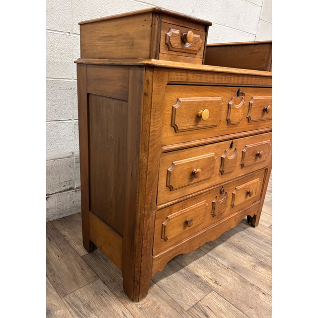 Antique Victorian Walnut Gentleman's Dresser | Chairish