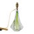 A Val St. Lambert Belgian Sommerso art glass lamp. Takes a candelabra bulb. 6 ½ inches wide by 3 ¼ inches deep by 14...