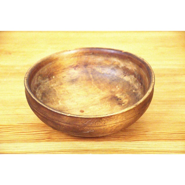 Swedish Handcarved Birchwood Bowl For Sale - Image 6 of 15