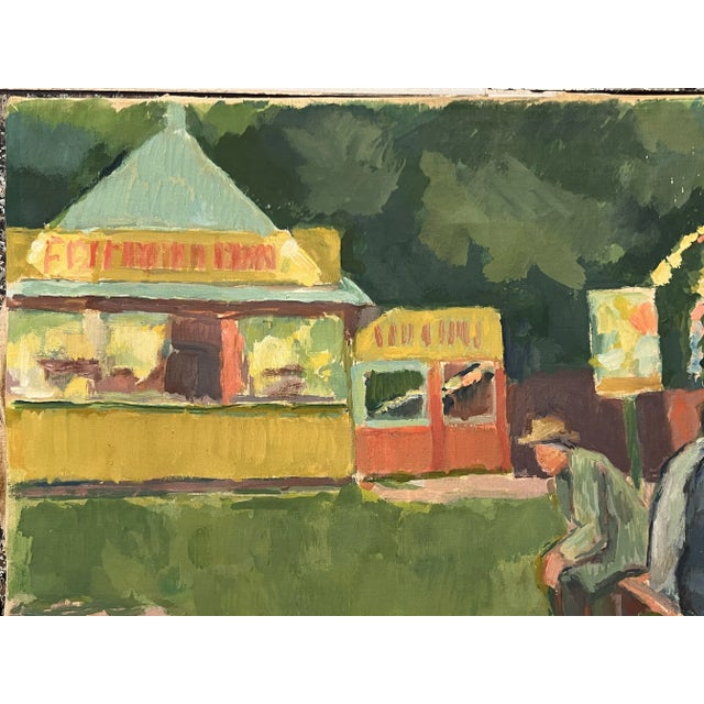 Wilhelm Julien Wils, Landscape, Oil on Canvas, 1955 For Sale - Image 4 of 7