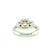 1990s Preowned Michael Beaudry Platinum Gia Certified Diamond Ring Size 4.5 For Sale - Image 4 of 8