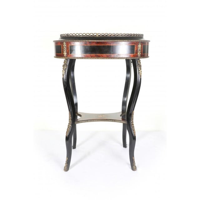 French Planter or Side Table in Aboyna with Inlay For Sale - Image 3 of 16