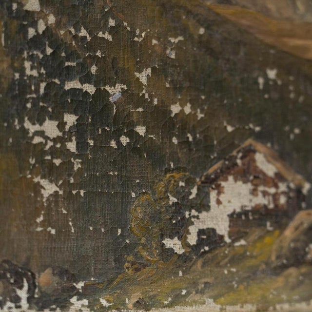 Matterhorn, Early 20th Century, Oil on Canvas For Sale - Image 7 of 12