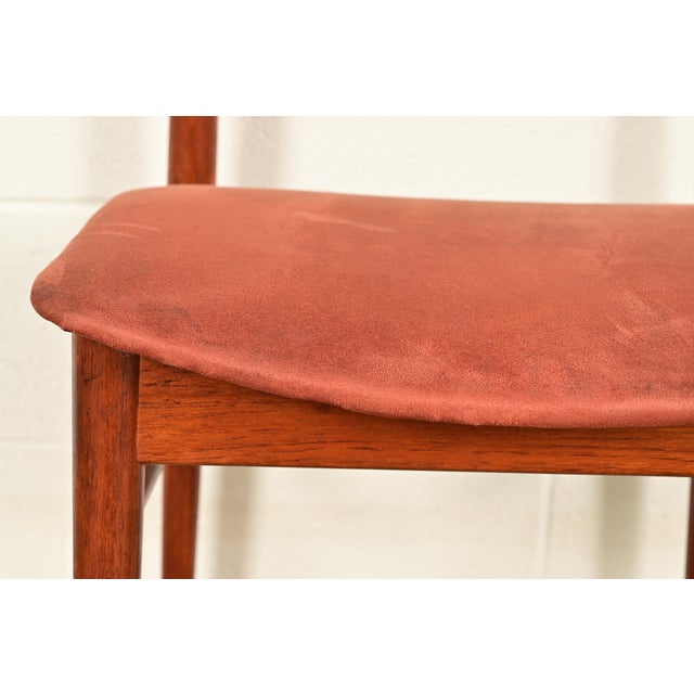 Brown Finn Juhl Style Danish Modern Sculpted Teak Dining Chairs, Set of Four For Sale - Image 8 of 13