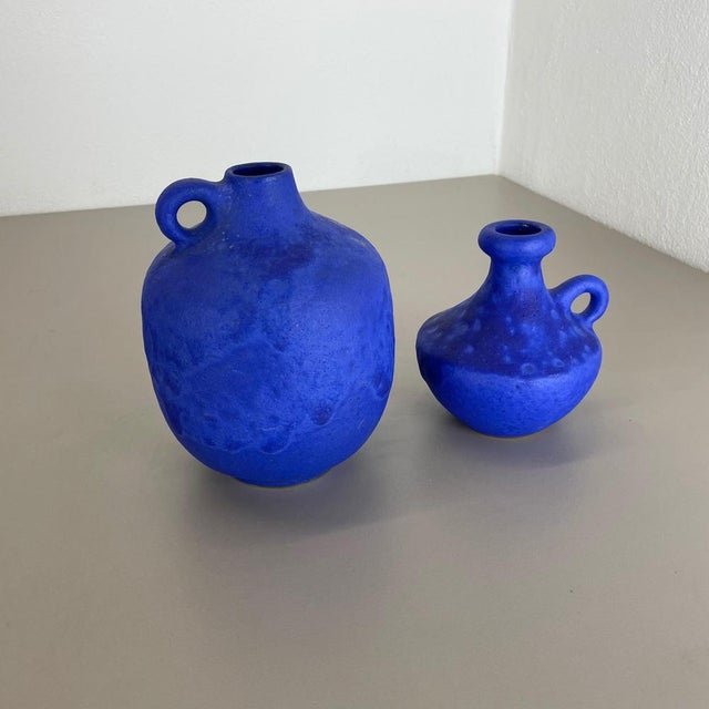 Ceramic Studio Pottery Vases from Hartwig Heyne Ceramics, Germany, 1970s, Set of 2 For Sale - Image 4 of 18