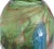 Glass 11 1/2" Millefiore Italian Murano Glass Vase With Gold Flecks For Sale - Image 7 of 10