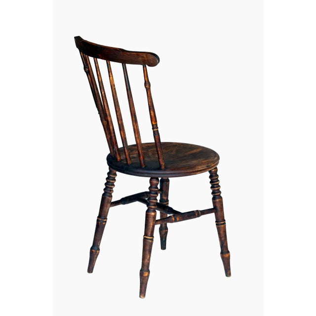 Pair; Late 18 Century Wooden Spindle Chairs For Sale - Image 10 of 12