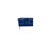 Contemporary Three-Door Italian Sideboard in Sapphire Blue Glass and Brass from Justfurnituress SRL For Sale - Image 3 of 9