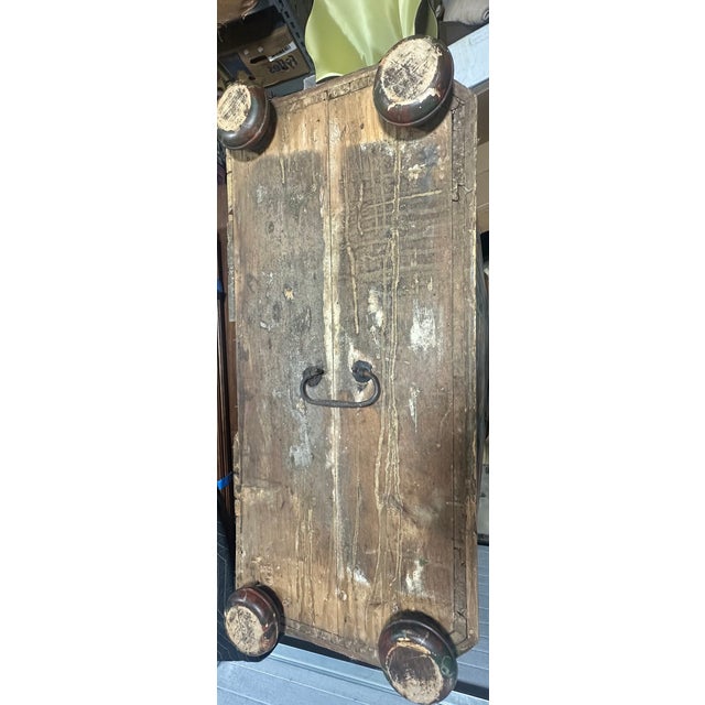 Bought 45 years ago from Bavaria/Germany. Authentic Bauernmalerei Original hand-forged iron carrying handles (rare...