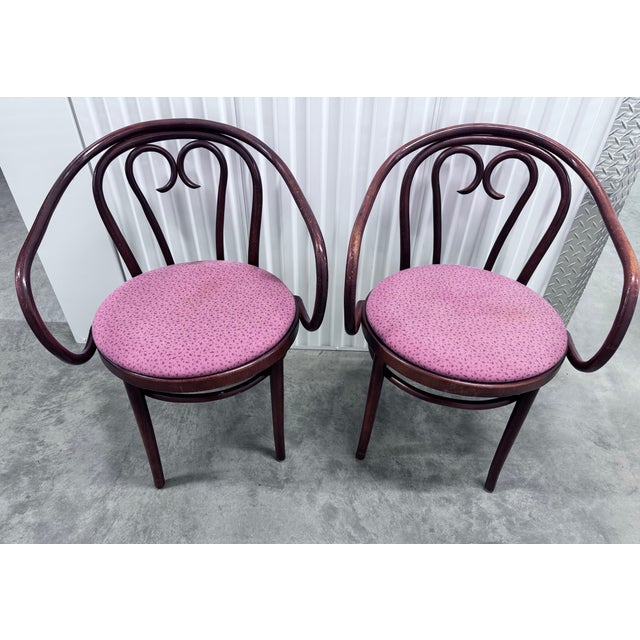 Pair of Bentwood Armchairs in the Style of Thonet For Sale - Image 13 of 14