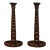 Pair of Late 19th Century Turned Oak Candlesticks For Sale