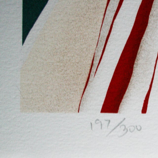"Stars and Stripes" is a limited edition lithograph, hand signed and numbered 197/300 by the artist. Circa 1977. This...