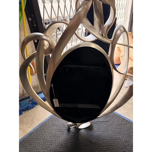 Lily Kou Silver Mirror For Sale - Image 4 of 4