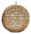 Braided Banana Leaf Globe Pendant Light Large For Sale