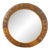 Vintage Round Bamboo Mirror Italy 1980s For Sale