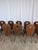 Vintage Brutalist Rustic Farmhouse Wooden Dining Chair, 1970s, Set of 8 For Sale - Image 9 of 18