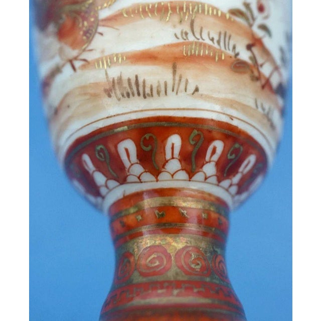 19th Century Meiji Bajazhai Porcelain Glasses by Miyaso Itto for Kutani Manufacture, Japan, Set of 2 For Sale - Image 14 of 18