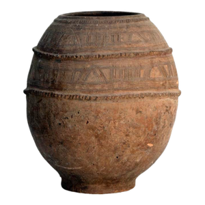Antique Hand Thrown Nigerian Water Jar, Small