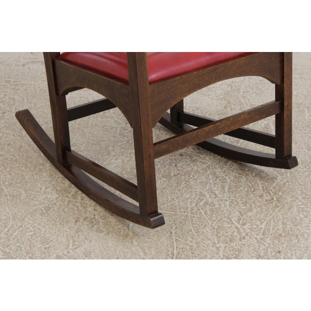 Stickley Harvey Ellis Design Mission Oak Rocker For Sale - Image 9 of 16