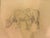 Modern Heinrich Pforr, Cowherd, Brother August with Cow, 1920s, Pencil For Sale - Image 3 of 10