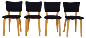 Dining Chairs by Cor Alons for Gouda den Boer, 1950s, Set of 4