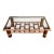 Vintage Coastal Bamboo Coffee Table W/ Glass Top & Rattan Wrapped Details For Sale