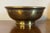 Antique 18th century Dutch brass footed fruit bowl. Heavy weight with concentric hand chased lines inside and out. Nice...
