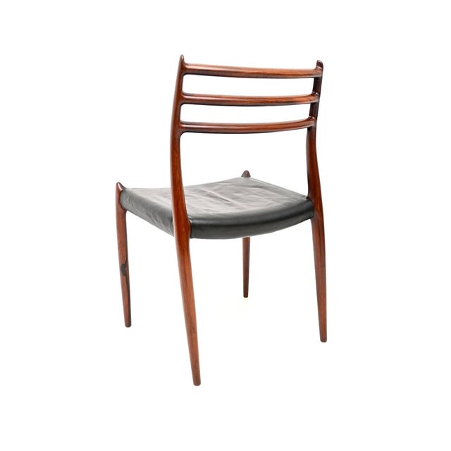 Danish Model 78 and 62 Dining Chairs attributed to Niels Moller for J.L. Møllers, 1960s, Set of 6 For Sale - Image 13 of 17