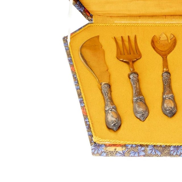 Silver Serving Cutlery Set, 1800s, Set of 2 For Sale - Image 3 of 6