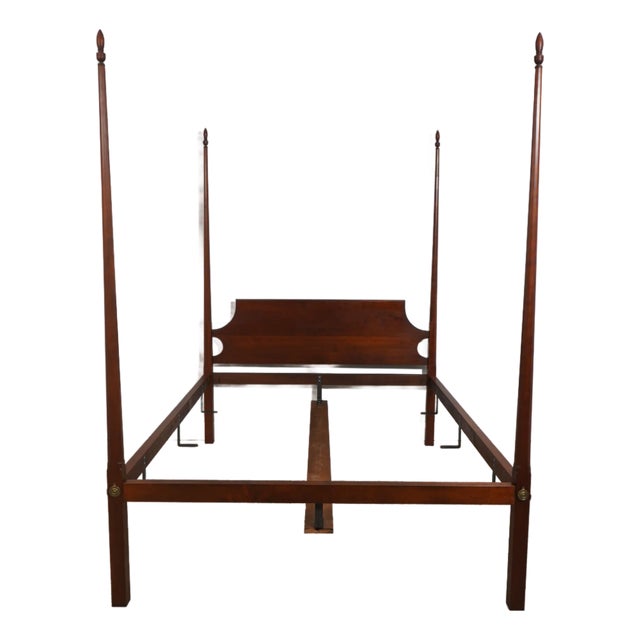 Eldred Wheeler Queen Size Cherry Poster Bed For Sale