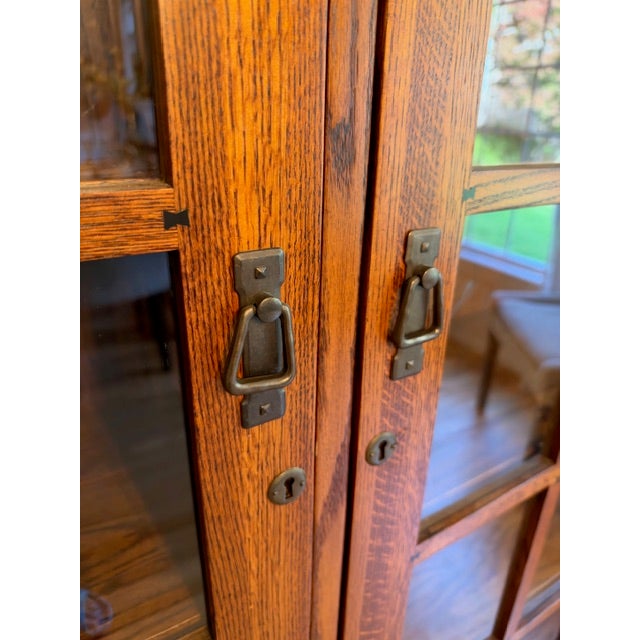 Restoration Hardware Restoration Hardware Solid Oak Bookcase For Sale - Image 4 of 7